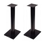 Plateau RT Series 23 Inch Tall Black Metal Speaker Stands (Set of 2)