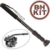 RS16K and 501 HDV Monopod Kit, RS16K Monopod, Bogen 501 HDV Fluid Head