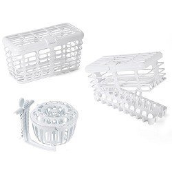 Childrens Toyshop  Toys : Prince Lionheart - 3 Pack Dishwasher Basket Set - contains Infant, Toddler and Spill-Proof Cup Valve Cleaner Baskets