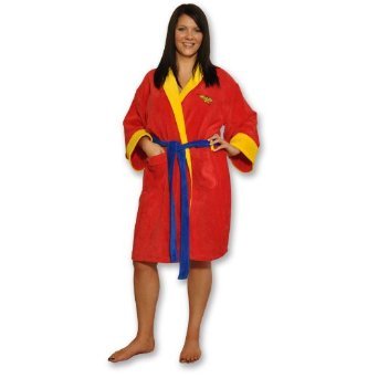 DC Comics Wonder Woman Red Fleece Bathrobe