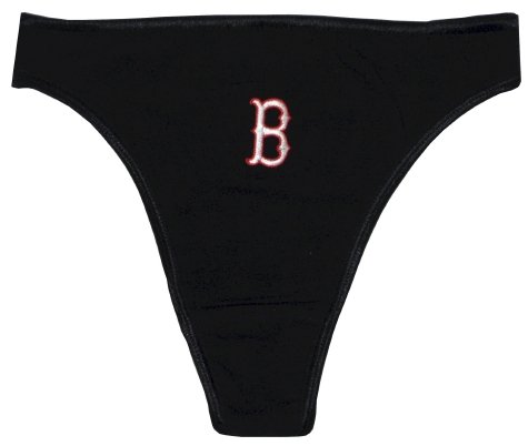Boston Red Sox Black Thong for women
