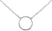 16" Sterling Silver Circle of Life Necklace