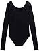 Mdnmd Girls' Basic Long Sleeve Leotard