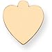 14K Gold Heart Stamping Disc 0.018