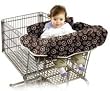 Babe Ease Wee BE Organic Clean Shopper Shopping Cart Cover with Peace Signs, Brown Babe Ease Wee BE Organic Clean Shopper Shopping Cart Cover with Peace Signs, Brown