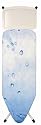 Brabantia Ironing Board with Solid Steam Unit Holder, Size C, 124 x45cm, 25mm Ivory Frame, Ice Water Cover