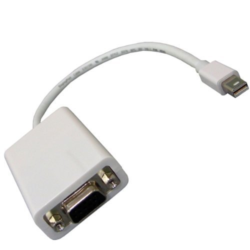 Mini Displayport to VGA Cable Adapter for Apple Macbook, Macbook Pro, iMac, Macbook Air, and Mac Mini