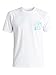 Quiksilver Men's White Light Short Sleeve T-Shirt