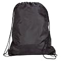 Drawstring Bag School Book Bag Sport Gym Swim PE Backpack Rucksack Black 'Brand New'