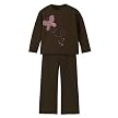 Toddler Girls' Hanes 2pc Fleece Set - Hot Cocoa