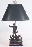Chelsea House Bronze English Hunter Table Lamp