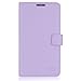 Samsung Galaxy S4 Case, CaseCrown Saffiano Grain Synthetic Leather Weekender Wallet with Card Slots (Lavender)
