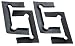 CRL Black Replacement Gasket Pack with Fin for Geneva Hinges