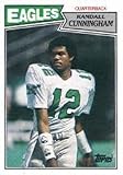 1987 Topps Randall Cunningham Rookie Football Card #296 - Shipped In Protective Display Case!