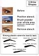 Eyebrowz Stencils to Darken and Shape with Wallet - Includes 5 Brow Shapes