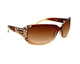 Swarovski Crystal Celebrity Style Women's Fashion Sunglasses SGY002 Brown