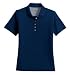 Outer Banks Ladies 100% Cotton Egyptian Diamond Knit Sport Shirt - Navy Blue, Ladies Small