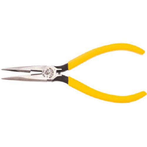Klein tools d203-6 standard long-nose pliers side-cutting yellow …