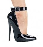 8261 6 Inch Fetish Pump With Ankle Strap, by Ellie Shoes