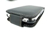 Housse étui coque cuir pour Apple iPhone 3g 3gs - Rabat - Noir