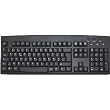 French European Black USB Wired Keyboard - AZERTY White/Ivory Vivid Letters on Black Keys.