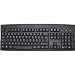 French European (AZERTY) Wired USB Keyboard (Black Keys White Letters or Characters)