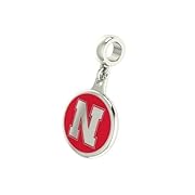 Nebraska Huskers Drop Charm Fits All Pandora Style Bracelets