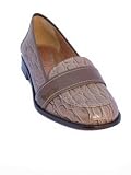 CORSO COMO Max Color Block Loafer in Taupe Croco
