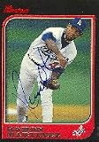 Ramon Martinez, Los Angeles Dodgers, 1997 Bowman Autographed Card