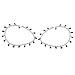Ankle Chains Pair Garnet Gemstone Jewelry 10 Inches