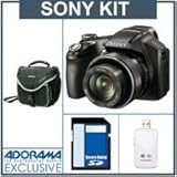 Sony DSC-HX100V/B Cyber-shot 16.2-Megapixel Digital Camera - Bundle - with  ....