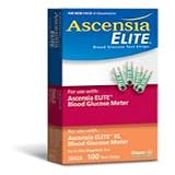 Ascensia Elite Blood Glucose Strips 3942 (Glucometer Elite Strips) - 100