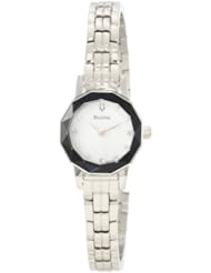 Bulova Womens 96P128 Diamond Faceted Watch