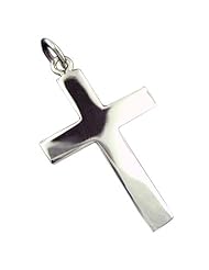 925 Silver Flat Plain Cross Pendant