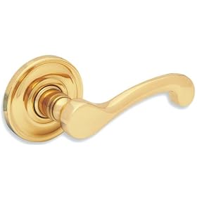 Baldwin 5445.030.PASS Classic Lever Passage Entry Set, Polished Brass by Baldwin