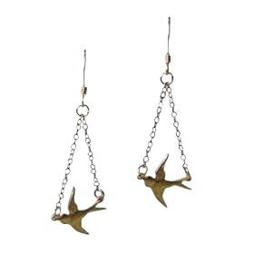 Suspended Swallows Earrings
