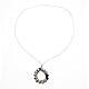 Silver and Black Spring Looped Necklace by Hila Rawet Karni||RF10F