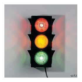 Large Blinking Traffic Light