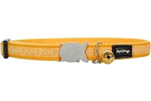 Red Dingo Designer Cat Collar, Cosmos Yellow