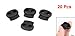 uxcell Plastic Dual Hole Clothes Drawtrings Cord Locks6mm Dia 20 Pcs Black