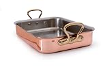 Mauviel Copper Roasting Pan, 11-7/8 by 15-3/4 Inches Mauviel Copper Roasting Pan, 11-7/8 by 15-3/4 Inches