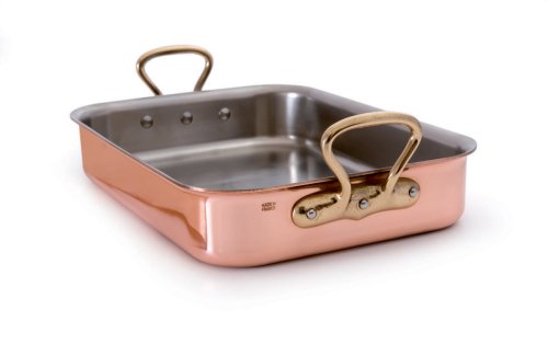 Mauviel Copper Roasting Pan, 11-7/8 by 15-3/4 Inches