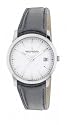 Dreyfuss and Co DGS00004-06 Mens Silver Dial Black Leather Strap Watch