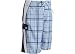Quiksilver Warlock 22 Blue Plaid Swim Trunks
