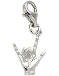 Rembrandt Charms I Love You Charm with Lobster Clasp