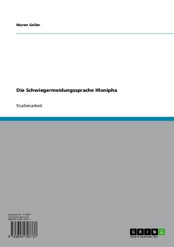 Die Schwiegermeidungssprache Hlonipha (German Edition)