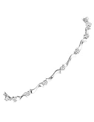 1/10 ct. tw. Diamond Fashion Bracelet in 10K White Gold