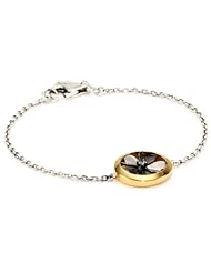 Elizabeth and James "Horseshoes and Clovers" 23k Gold-Plated and Rhodium Clover Identification Bracelet