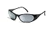 MCR Safety CF2117 Frostbite 2 Safety Glasses, Black Frame, Silver Mirror Lens