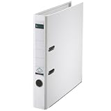 Produkt-Bild: Esselte Leitz 10155001 Qualit&auml;ts-Ordner Plastik 180&deg;, mit Schlitzen, A4, schmal, weiss